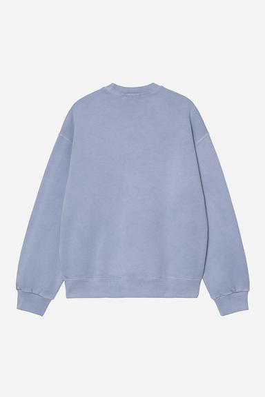 Carhartt WIP Nelson Sweatshirt - Gentle Blue Garment Dyed