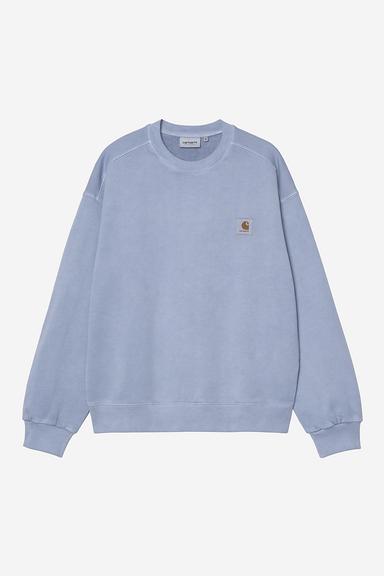 Carhartt WIP Nelson Sweatshirt - Gentle Blue Garment Dyed