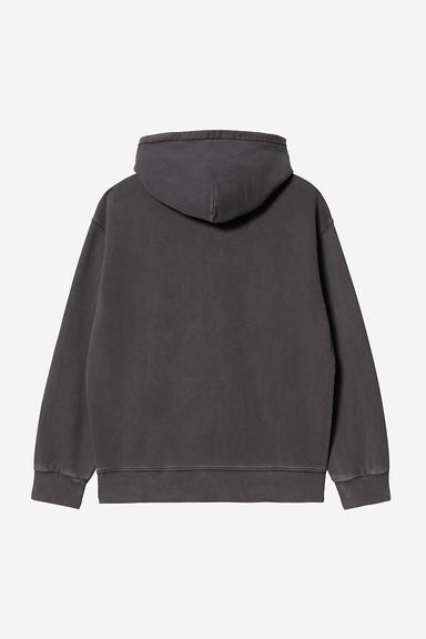 Carhartt WIP Hooded Nelson Sweat - Black Garment Dyed