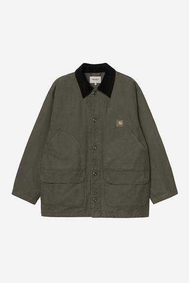 Carhartt WIP Prescott Coat - Oxide Green/Black Garment Dyed