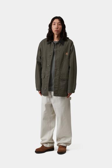 Carhartt WIP Prescott Coat - Oxide Green/Black Garment Dyed