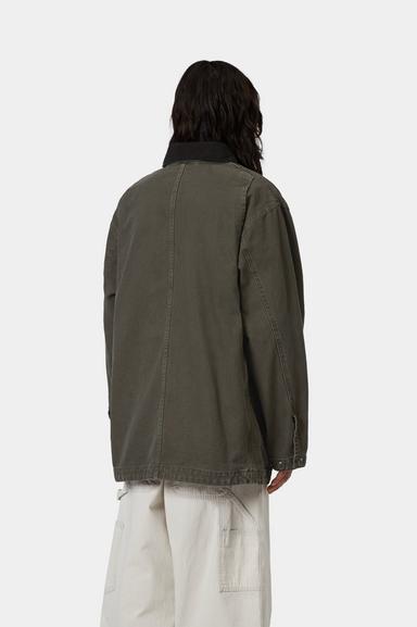 Carhartt WIP Prescott Coat - Oxide Green/Black Garment Dyed
