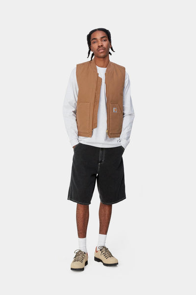 Carhartt WIP Simple Short - Black Heavy Stone Washed