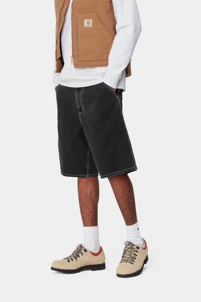Carhartt WIP Simple Short - Black Heavy Stone Washed