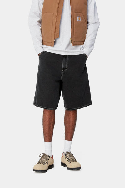 Carhartt WIP Simple Short - Black Heavy Stone Washed