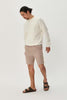 Matinique Mabarton Linen Shorts - Simply Taupe