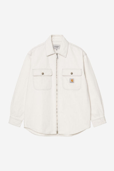 Carhartt WIP Mercer Shirt Jac - Mercer Stripe/Graphite Wax Bleached