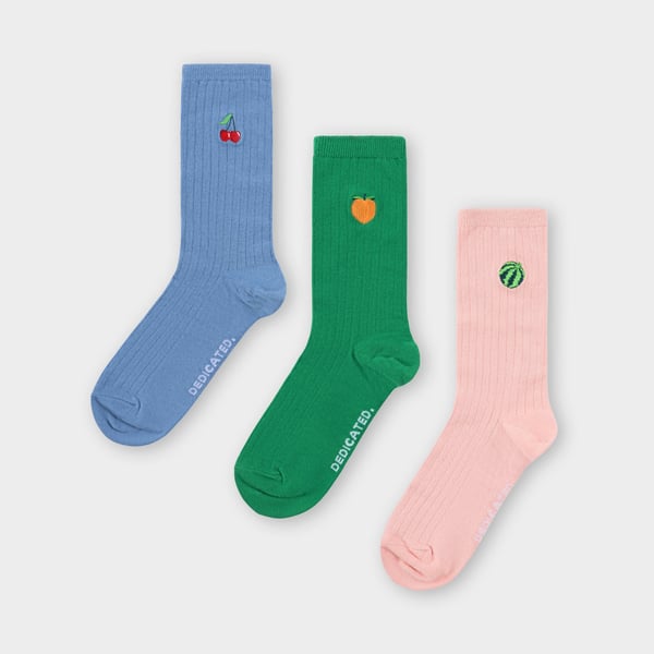 Dedicated Knivsta Fruits  Pack Socks - Multi