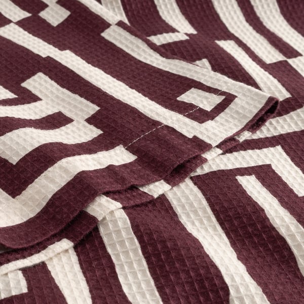 Dedicated Marstrand Lines & Sticks Shirt - Fig Red