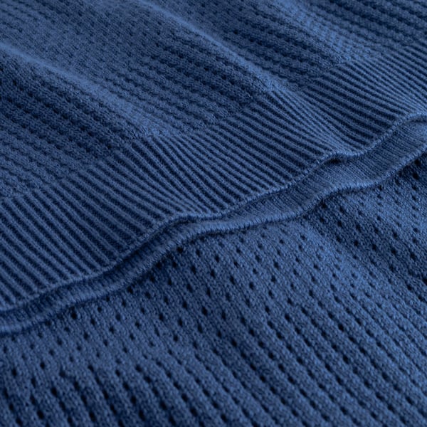 Dedicated Nogersund Knitted Polo - True Blue
