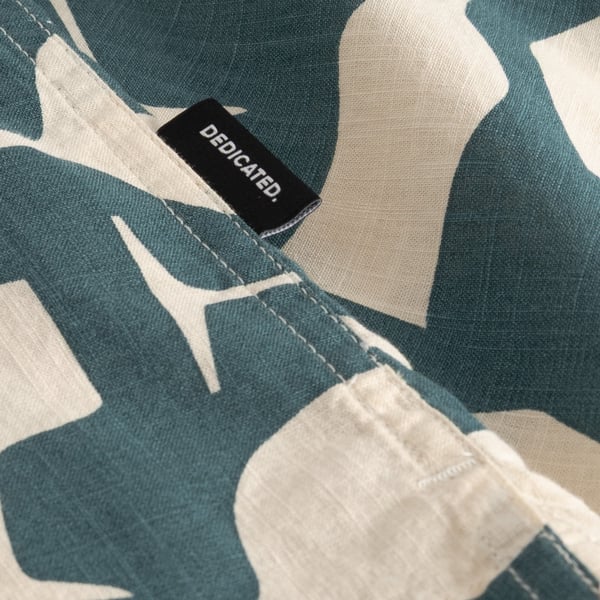 Dedicated Brantevik Wine Cups Shirt - Mediterranea Green
