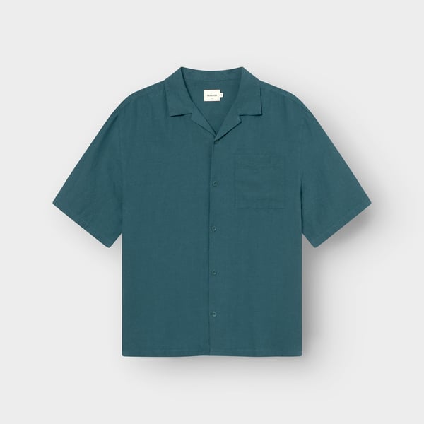 Dedicated Rute Linen Shirt - Mediterranea Green