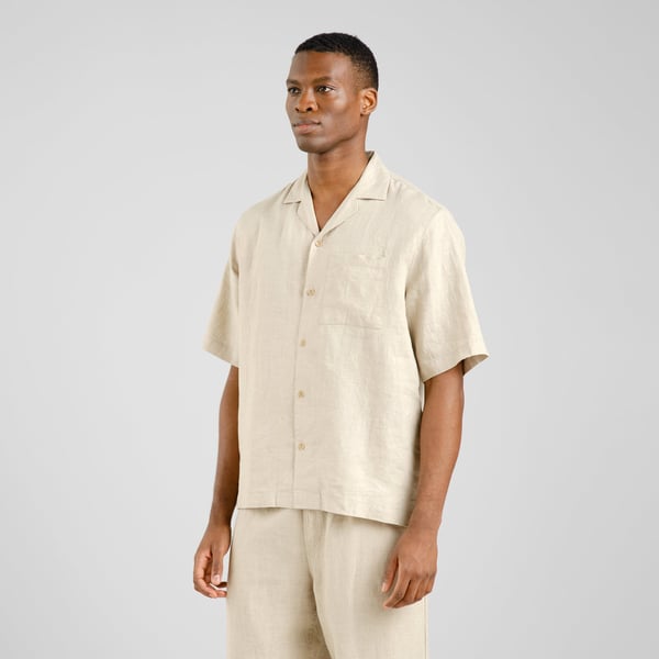 Dedicated Marstrand Linen Shirt - Ecru