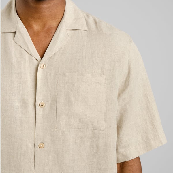 Dedicated Marstrand Linen Shirt - Ecru