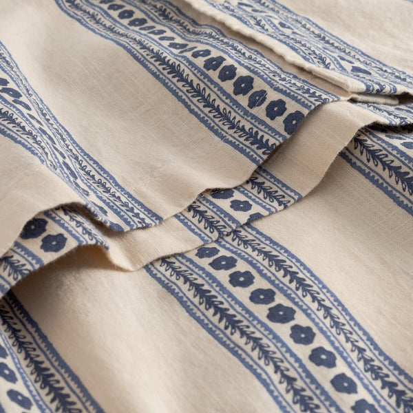 Dedicated Brantevik Floral Stripe Shirt - Blue