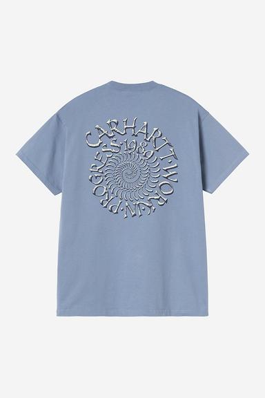 Carhartt WIP Spirals Tee - Gentle Blue