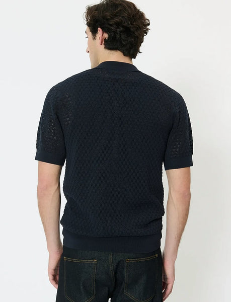 Matinique Mapolo Heritage Knitted Polo - Dark Navy