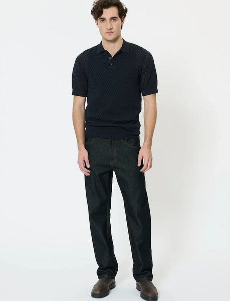 Matinique Mapolo Heritage Knitted Polo - Dark Navy