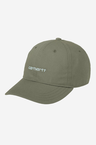 Carhartt WIP Canvas Script Cap - Leaf/Tourmaline