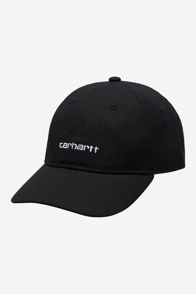 Carhartt WIP Canvas Script Cap - Black/White
