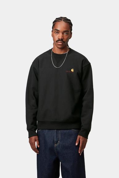 Carhartrt WIP American Script Sweat - Black