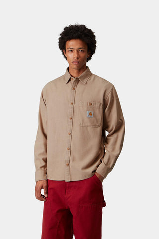 Carhartt WIP L/S Edgar Shirt - Peanut/Wax