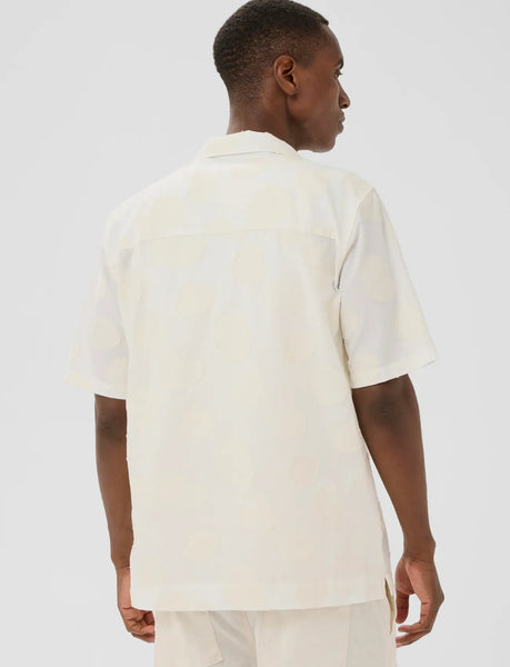 Matinique Maklampo S/S Shirt - Vanilla Ice/White