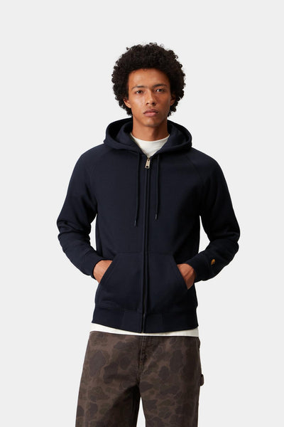 Carhartt WIP Hooded Chase Jacket - Navy