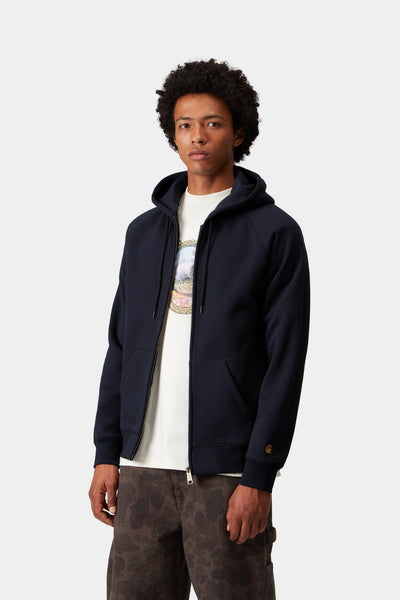 Carhartt WIP Hooded Chase Jacket - Navy