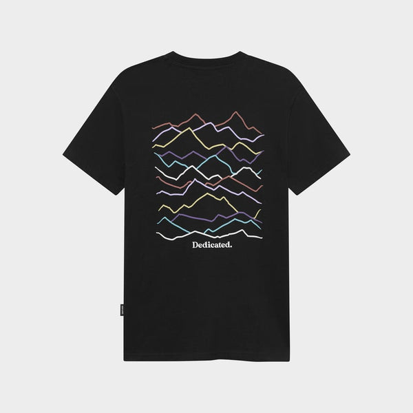 Dedicated Stockholm Line Mountains Tee - Black