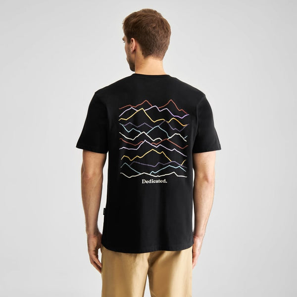 Dedicated Stockholm Line Mountains Tee - Black