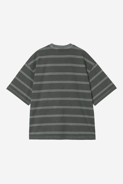 Carhartt WIP Hanson Tee - Hanson Stripe/Kale Green