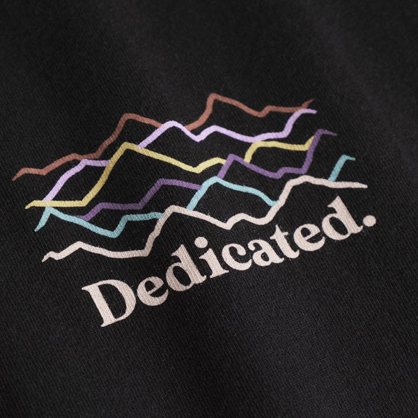 Dedicated Stockholm Line Mountains Tee - Black