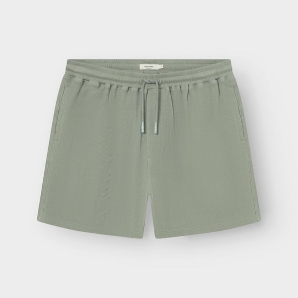 Dedicated Essingen Waffle Shorts - Iceberg Green