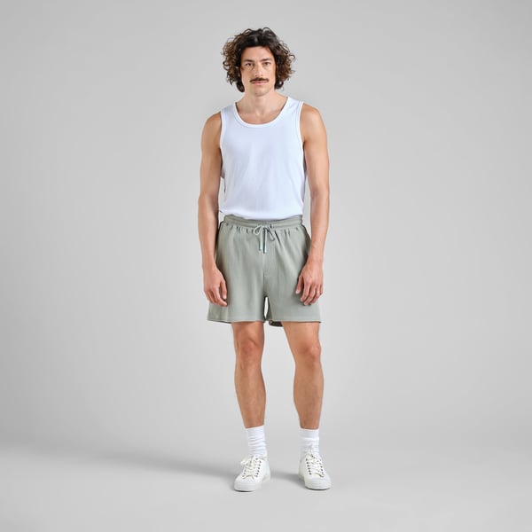 Dedicated Essingen Waffle Shorts - Iceberg Green