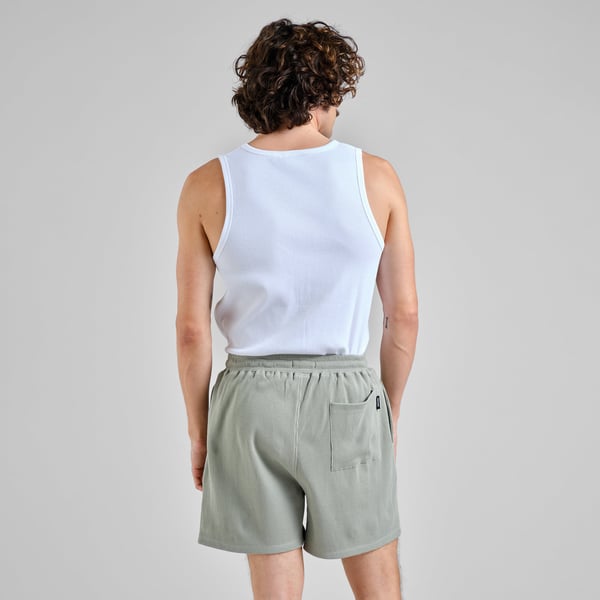 Dedicated Essingen Waffle Shorts - Iceberg Green