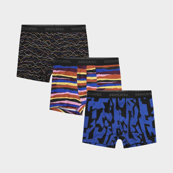 Dedicated Kalix Abstract 3 Pack Boxers - Multi