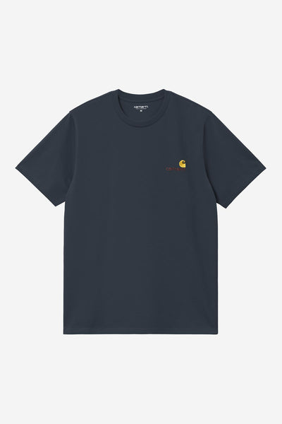 Carhartt WIP American Script Tee - Deep Night