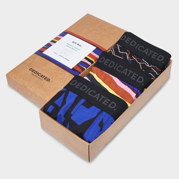 Dedicated Kalix Abstract 3 Pack Boxers - Multi