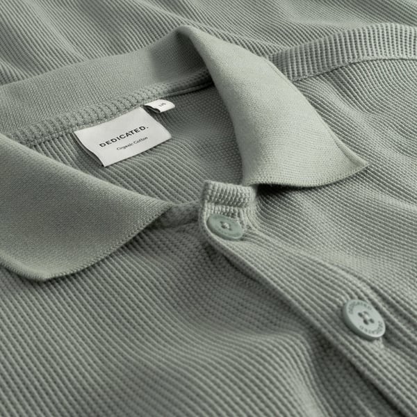 Dedicated Falkvik Waffle S/S Shirt - Iceberg Green
