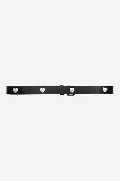 Carhartt WIP Tylor Leather Belt - Black/Silver