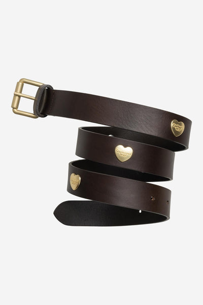 Carhartt WIP Tylor Leather Belt - Tobacco/Gold