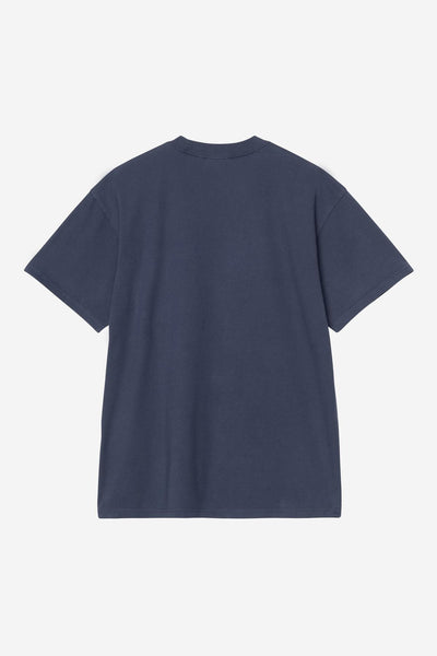 Carhartt WIP Pond Corps Pocket Tee - Blue/Heavy Stone Wash