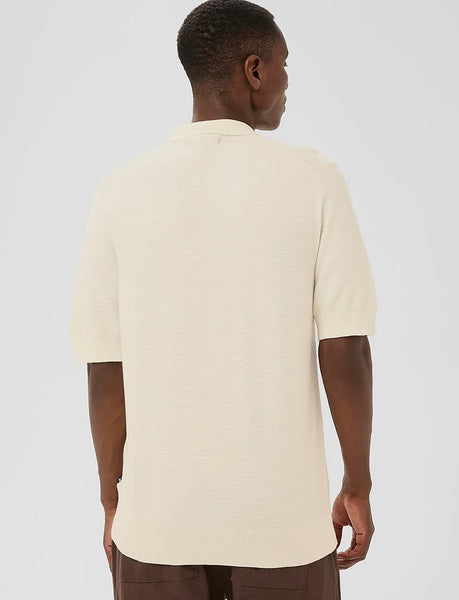 Matinique Mapolo Knitted Polo - Vanilla Ice/Off White