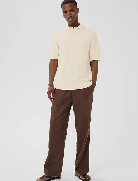Matinique Mapolo Knitted Polo - Vanilla Ice/Off White
