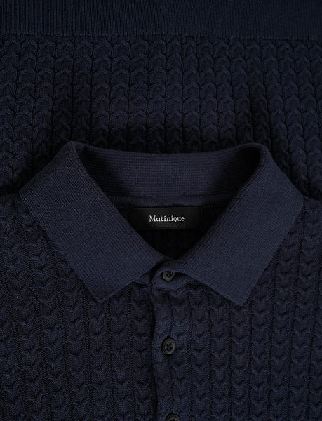 Matinique Mapolo BB Knitted Polo - Dark Navy