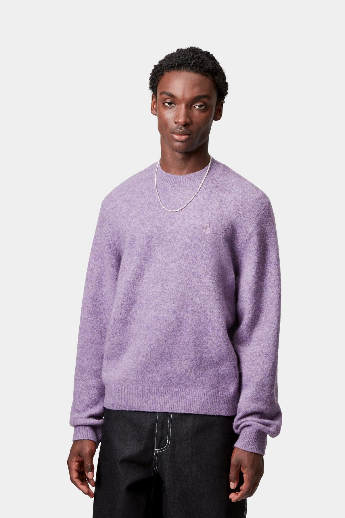 Carhartt WIP Curtis Sweater - Tangled Phlox