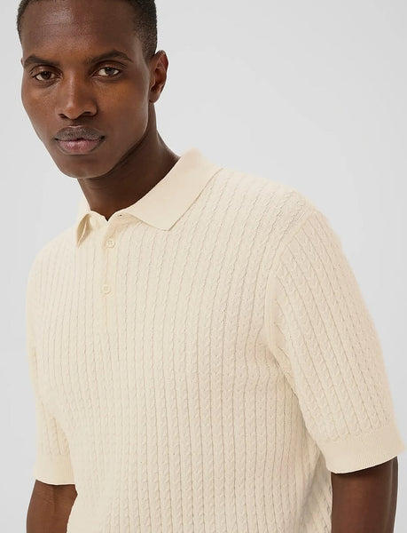 Matinique Mapolo BB Knitted Polo - Vanilla Ice/Off White