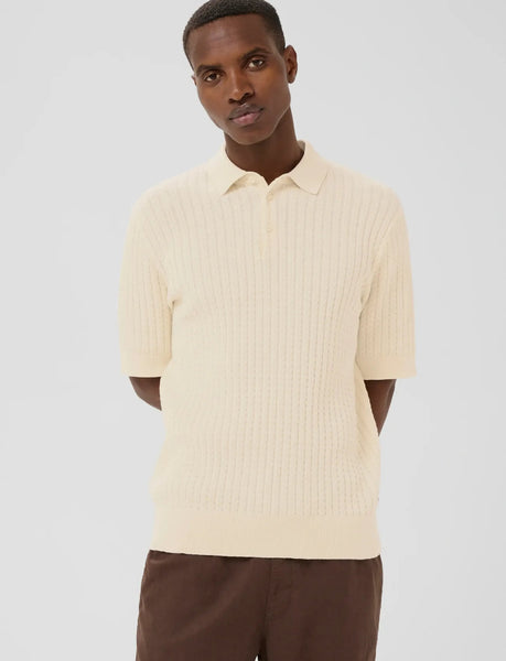Matinique Mapolo BB Knitted Polo - Vanilla Ice/Off White