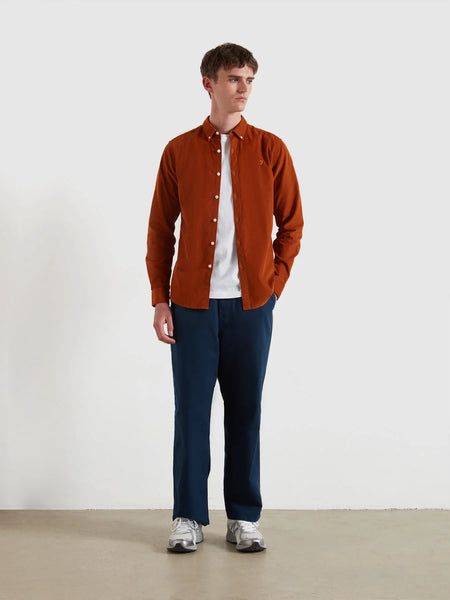 Farah Fontella Cord Shirt - Burnt Ochre